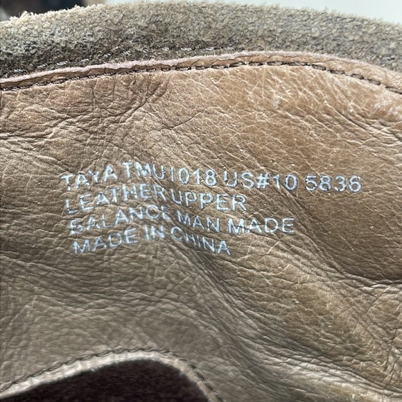 Tara M Boots Women's 10 Brown Leather Taya Midi Calf Boot Southwest Fabric Print - Picture 14 of 14